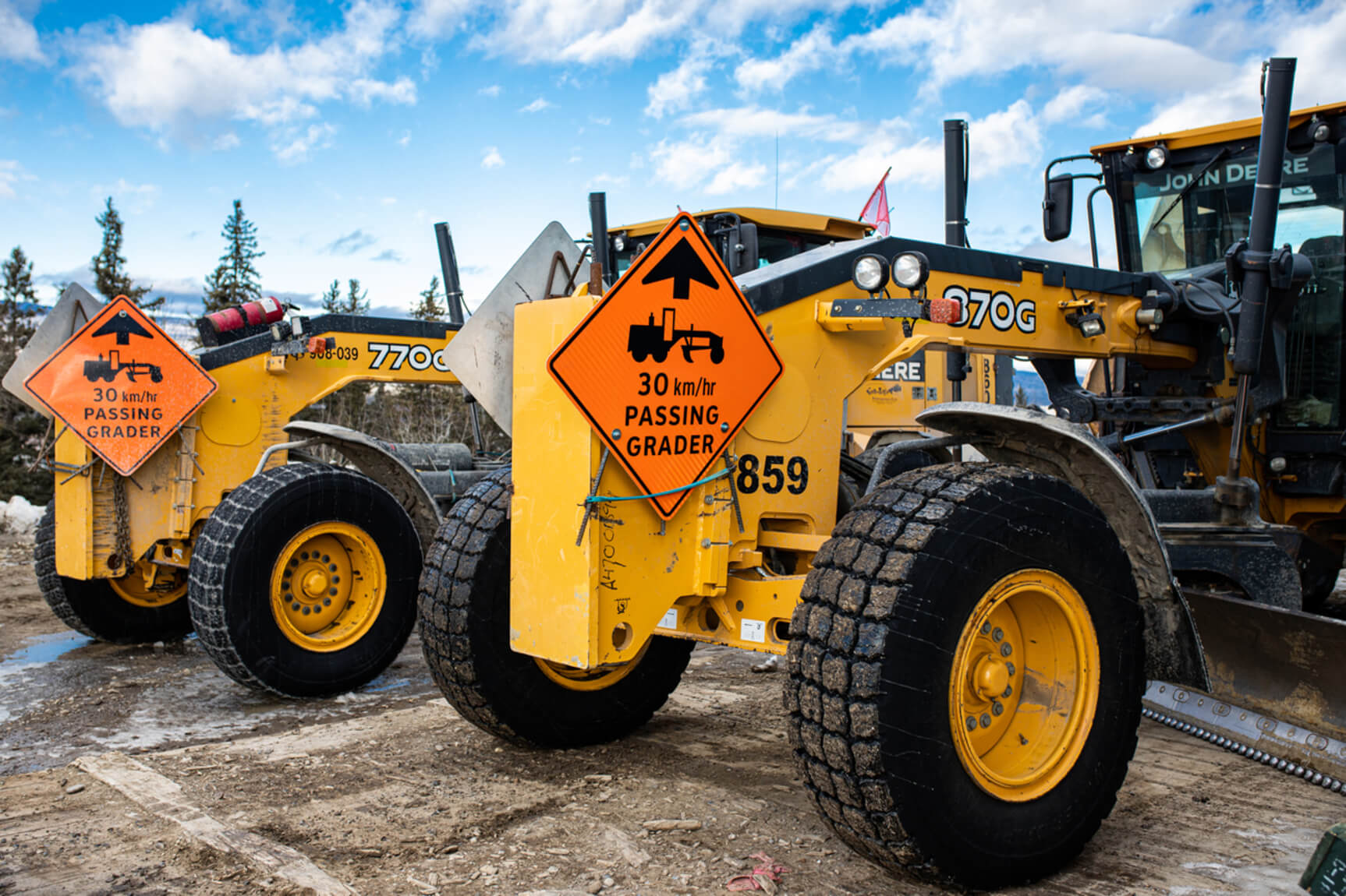 Noble Enterprises has road brishing attachments for our graders to help clear roads that have grown over.